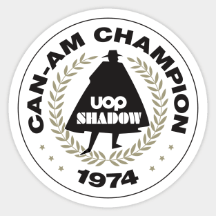 UOP Shadow CAN-AM Champions 1974 retro logo Sticker